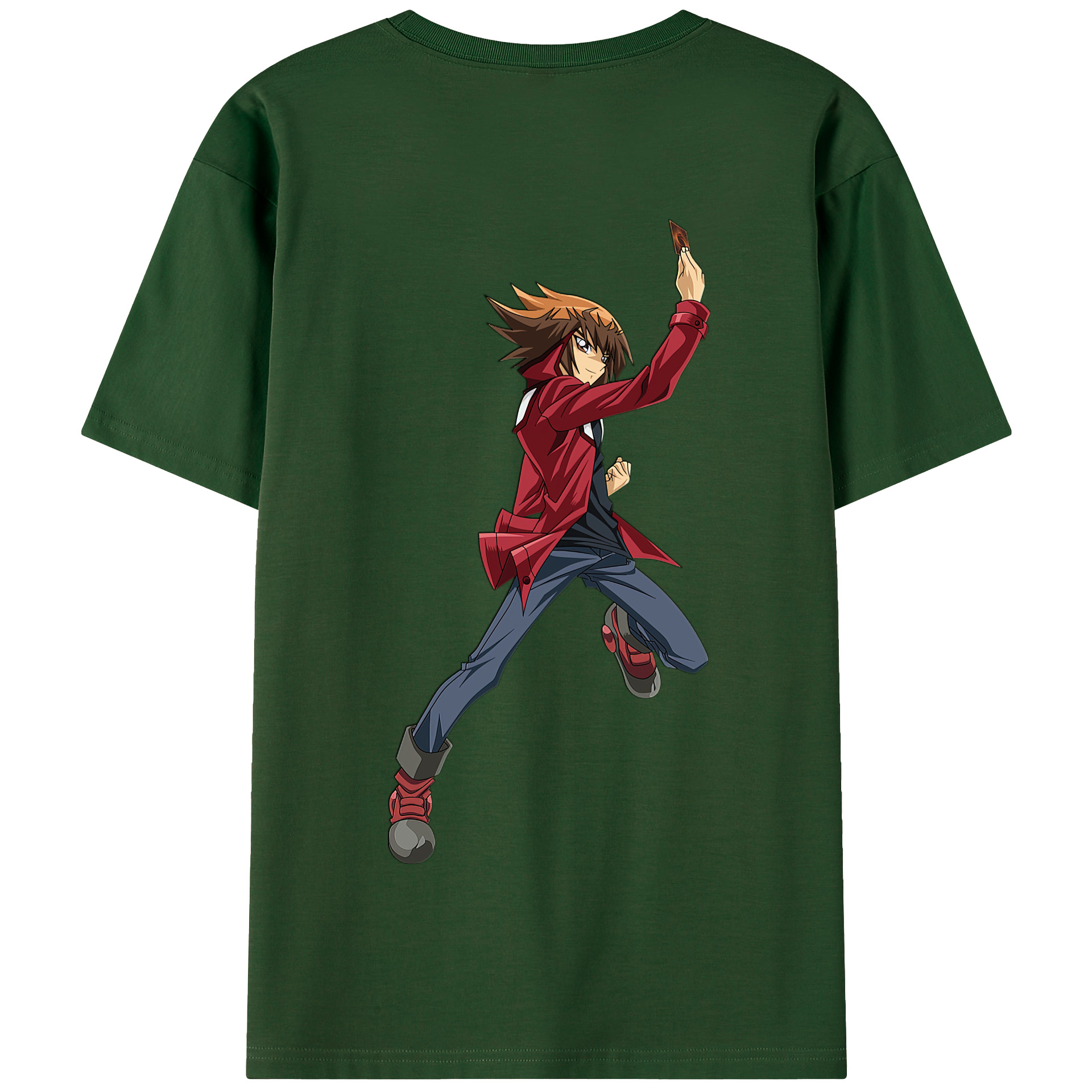 （画像用） 遊☆戯☆王 Yu-Gi-Oh! 綿100％半袖Tシャツ（背面プリント）
